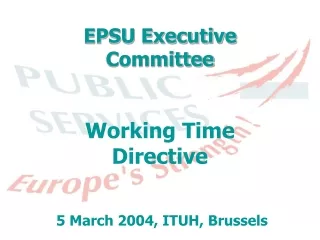 EPSU Executive Committee