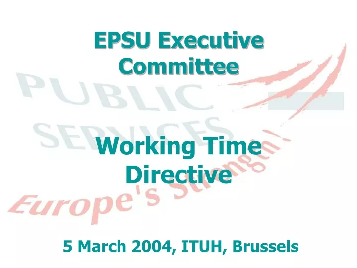 epsu executive committee
