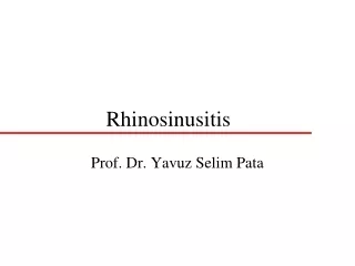 Rhinosinusitis