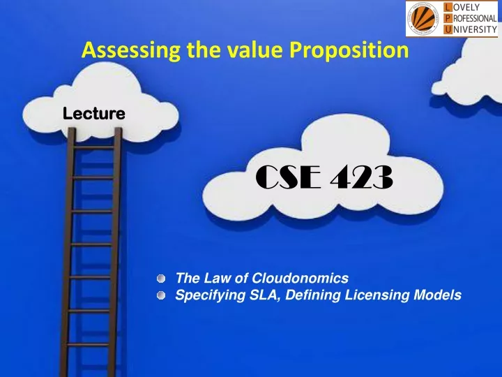 assessing the value proposition