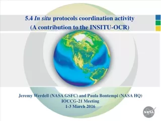5.4  In situ  protocols coordination activity  (A contribution to the INSITU-OCR)