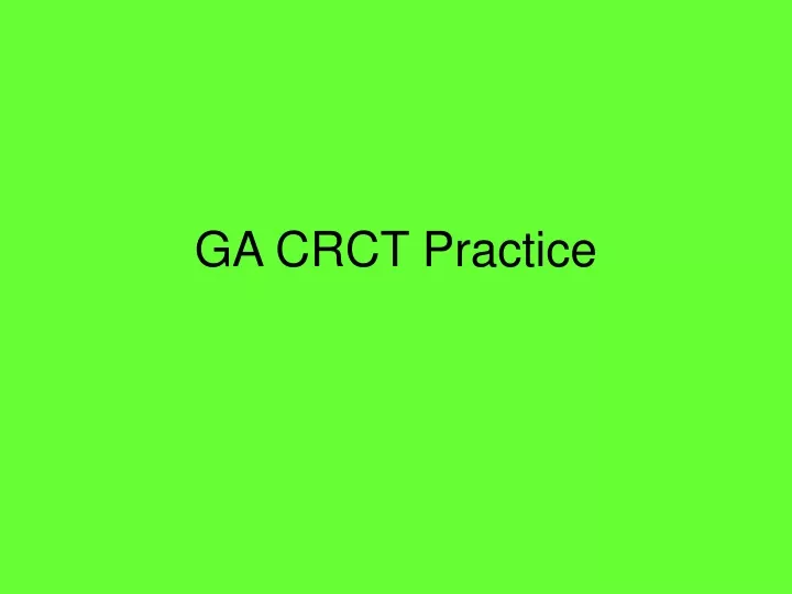 ga crct practice