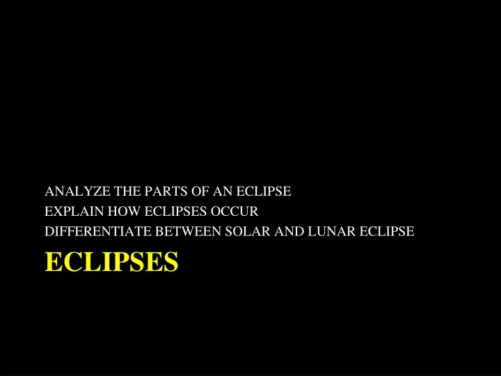 eclipses