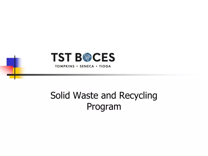 solid waste and recycling program
