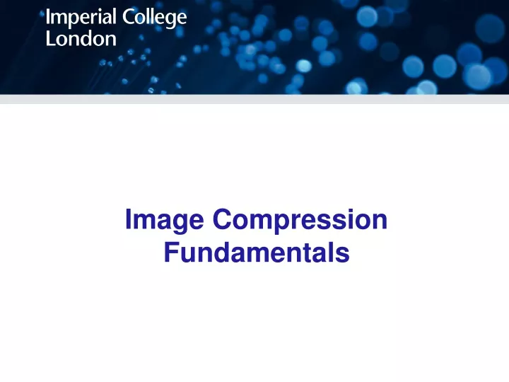 image compression fundamentals