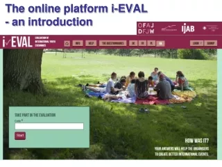 The online  platform  i-EVAL - an  introduction