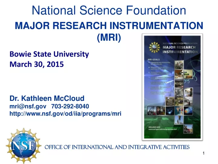 national science foundation major research instrumentation mri