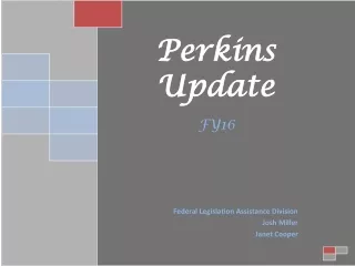 Perkins Update