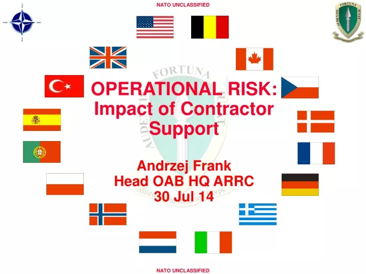 operational risk impact of contractor support