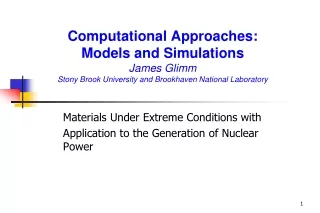Materials Under Extreme Conditions with Application to the Generation of Nuclear Power