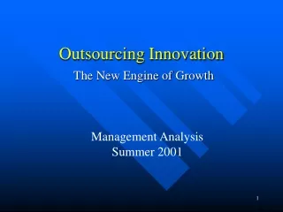 Outsourcing Innovation