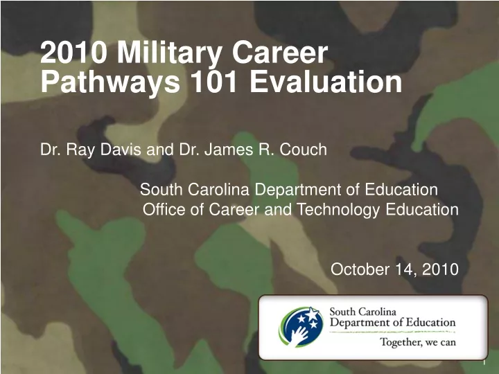 2010 military career pathways 101 evaluation