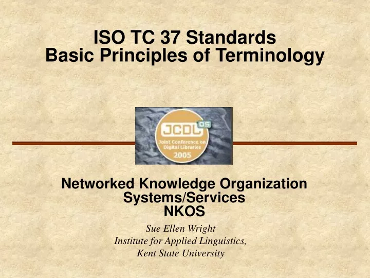 iso tc 37 standards basic principles of terminology