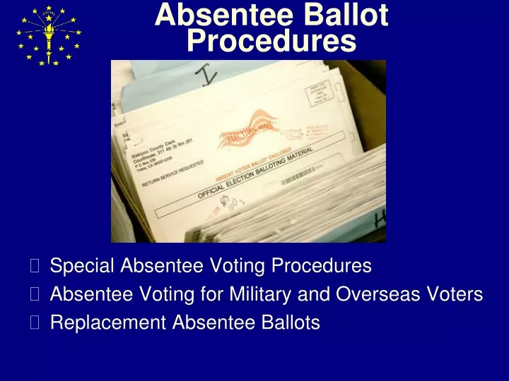 absentee ballot procedures
