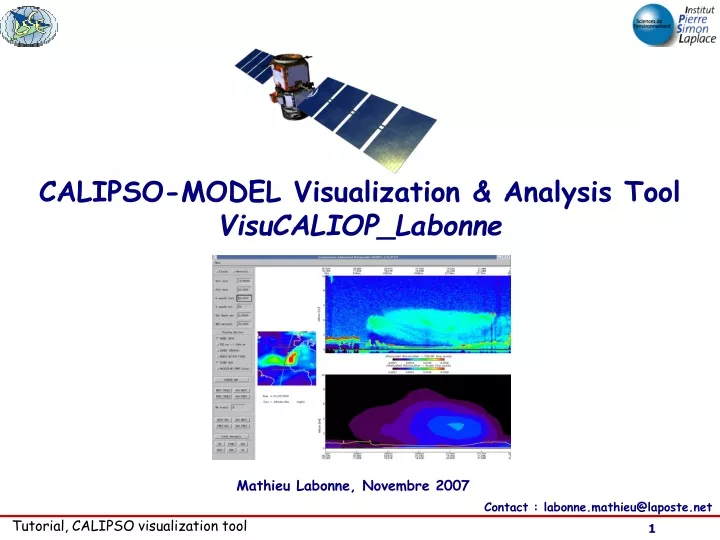 calipso model visualization analysis tool
