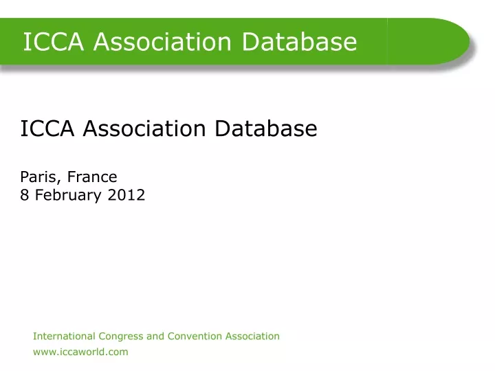 icca association database
