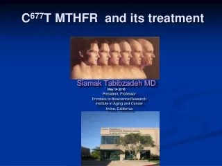 C 677 T MTHFR  and its treatment