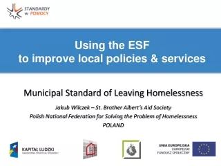 Using the ESF  to improve local policies &amp; services