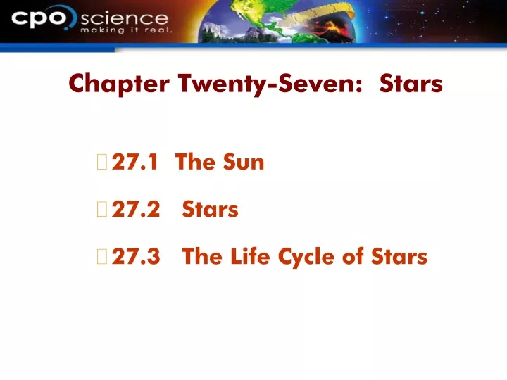 chapter twenty seven stars