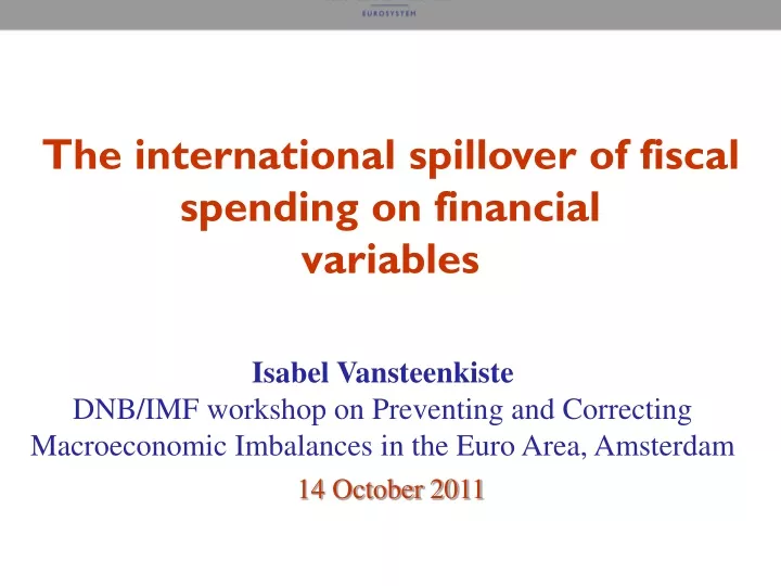the international spillover of fiscal spending