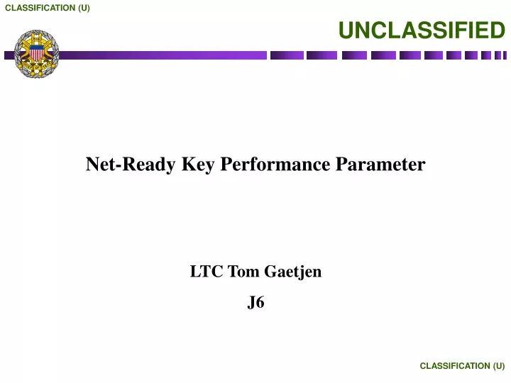 net ready key performance parameter