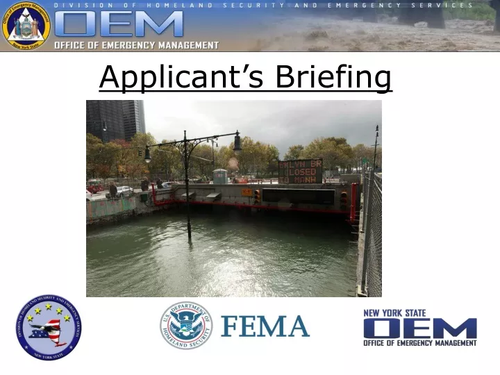 applicant s briefing