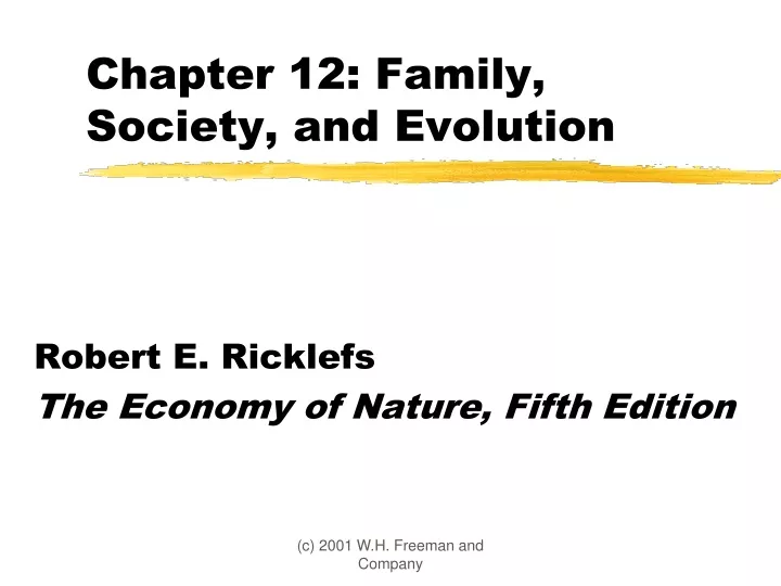 chapter 12 family society and evolution