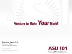 Venture to Make  Your Mark! - slide 1
