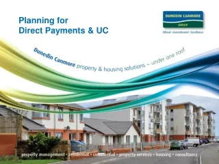 Planning for  Direct Payments &amp; UC
