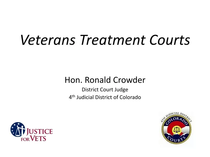 veterans treatment courts