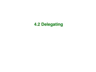 4.2 Delegating