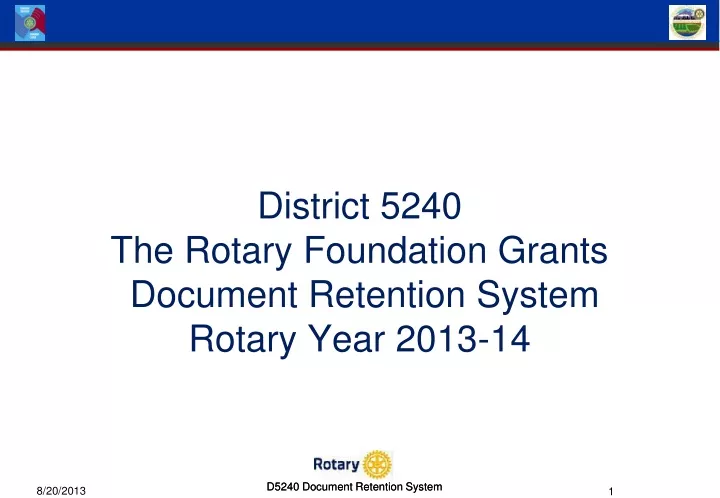 district 5240 the rotary foundation grants