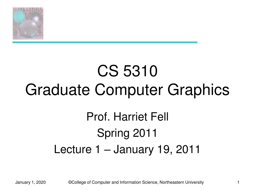 PPT - CS 5310 Graduate Computer Graphics PowerPoint Presentation, free ...