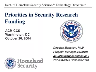 Priorities in Security Research Funding