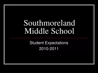 Southmoreland Middle School