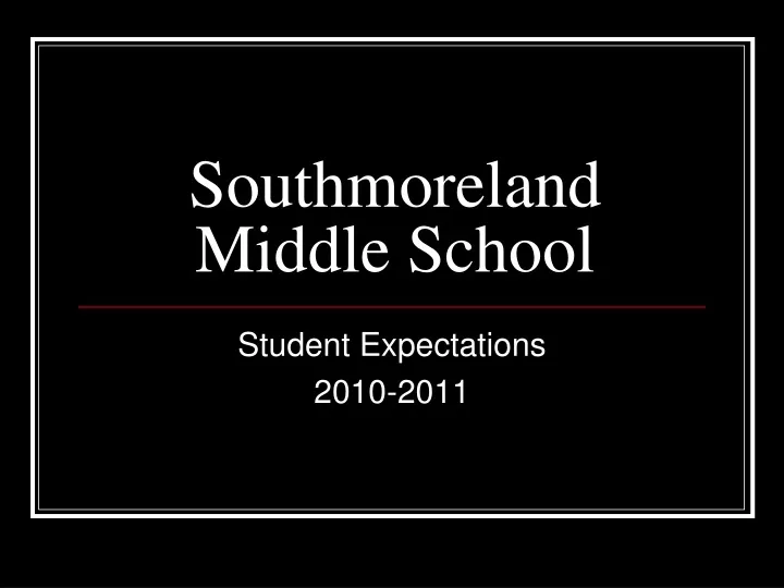 southmoreland middle school