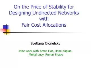 On the Price of Stability for Designing Undirected Networks with Fair Cost Allocations