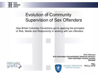 Evolution of Community Supervision of Sex Offenders