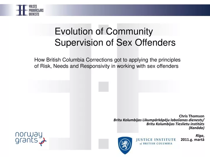 evolution of community supervision