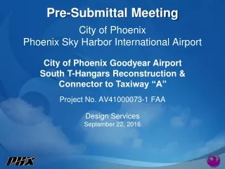 City of Phoenix Phoenix Sky Harbor International Airport