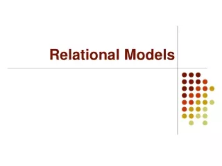 Relational Models