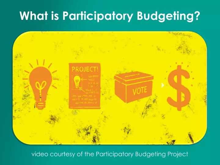 what is participatory budgeting