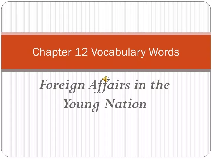 chapter 12 vocabulary words