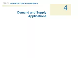 Demand and Supply Applications