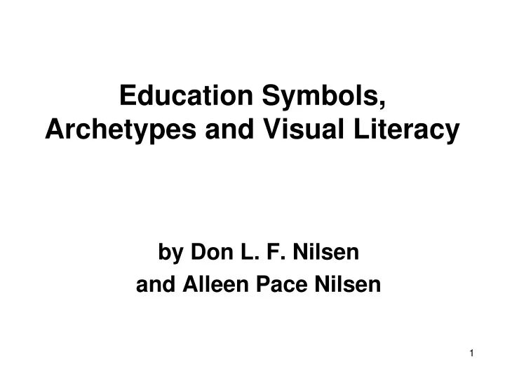 education symbols archetypes and visual literacy