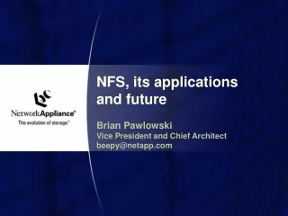 NFS, its applications and future