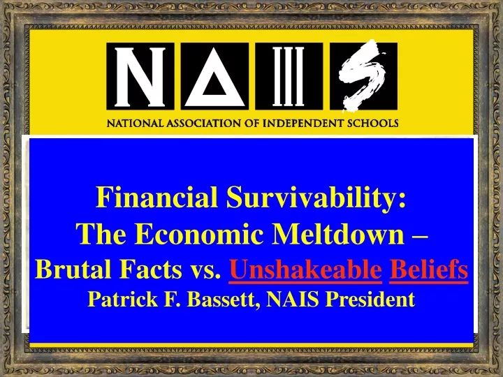 financial sustainability patrick f bassett nais