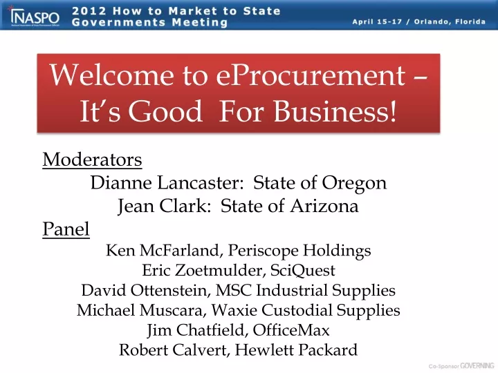 welcome to eprocurement it s good for business