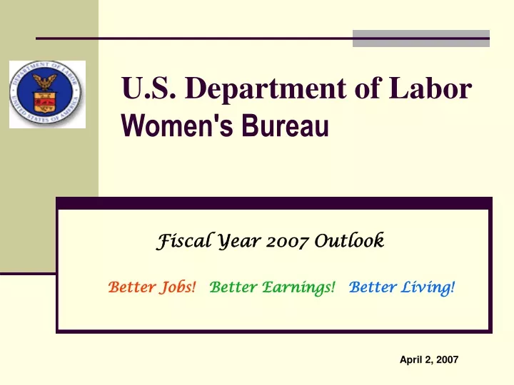u s department of labor women s bureau