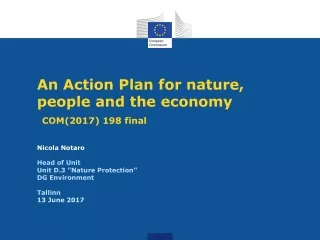 Objectives of the Nature Action Plan